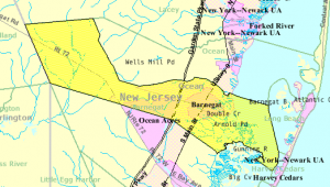 Map of Barnegat Township NJ