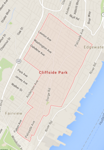 Map of the Borough of Cliffside Park