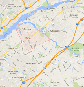 Google Map Screen Shot of Delran New Jersey
