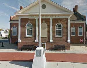 Photograph of the front of the building where Gloucester City Municipal Court is located.