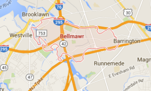 Snapshot of google map for Bellmawr