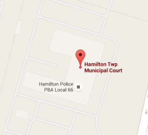 Diagram of Hamilton Township Municipal Court, 1270 Whitehorse Mercerville Road #1, Trenton, NJ 08619