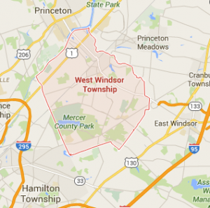 Image of the map for West Windsor NJ