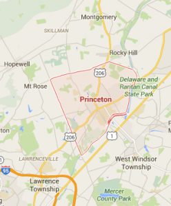Map of Princeton NJ 
